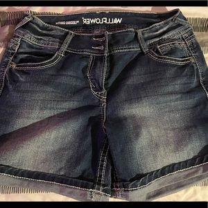 Wallflower jean shorts